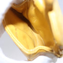 CHANEL Mini Mini Matelasse Charm Lamb Skin Yellow CC Auth bs23550-18