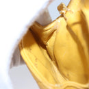 CHANEL Mini Mini Matelasse Charm Lamb Skin Yellow CC Auth bs23550-19