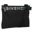 GIVENCHY Shoulder Bag Nylon Black Silver Auth bs23553-1