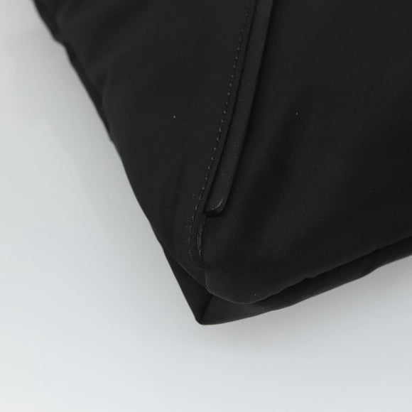 GIVENCHY Shoulder Bag Nylon Black Silver Auth bs23553