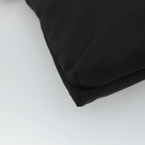 GIVENCHY Shoulder Bag Nylon Black Silver Auth bs23553