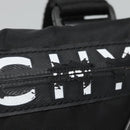 GIVENCHY Shoulder Bag Nylon Black Silver Auth bs23553-10