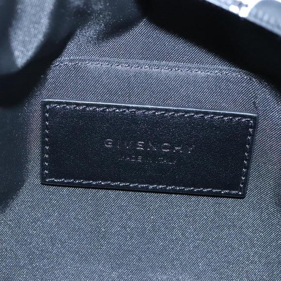 GIVENCHY Umhängetasche Nylon Schwarz Silber Auth bs23553