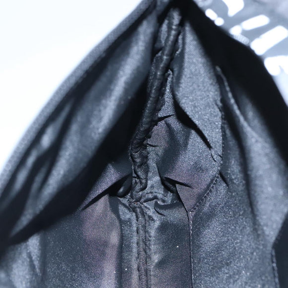 GIVENCHY Shoulder Bag Nylon Black Silver Auth bs23553