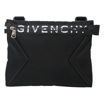 GIVENCHY Shoulder Bag Nylon Black Silver Auth bs23553 - 0