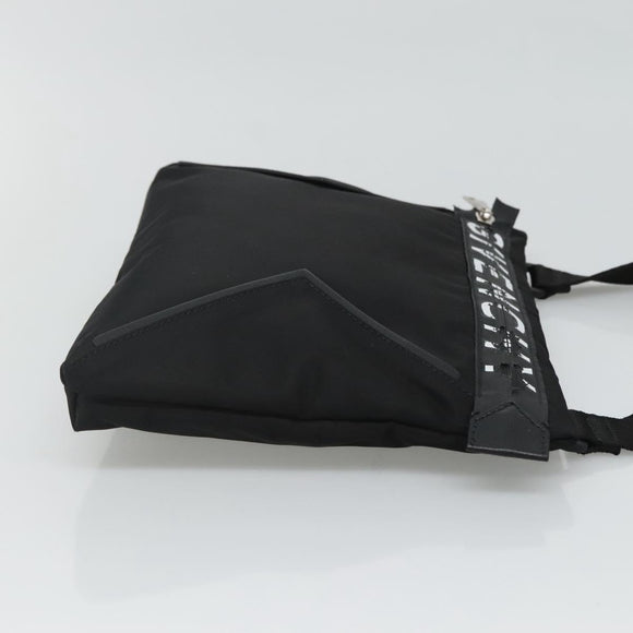 GIVENCHY Shoulder Bag Nylon Black Silver Auth bs23553