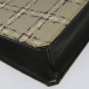 CHANEL Choco Bar Chain Hand Bag Enamel Leather Beige CC Auth bs23554V-15