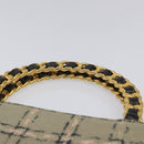 CHANEL Choco Bar Chain Hand Bag Enamel Leather Beige CC Auth bs23554V-14