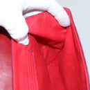 CELINE Shoulder Bag Suede Leather Red Gold Auth bs23556-18
