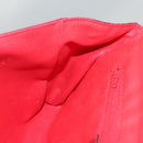 CELINE Shoulder Bag Suede Leather Red Gold Auth bs23556-18