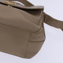 GUCCI Shoulder Bag Leather Beige Gold 001 2113 1601 Auth bs23558-10
