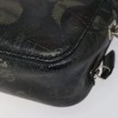 Salvatore Ferragamo Clutch Bag Leather Black Gold Auth bs23562-15