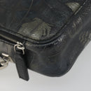 Salvatore Ferragamo Clutch Bag Leather Black Gold Auth bs23562-15