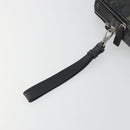 Salvatore Ferragamo Clutch Bag Leather Black Gold Auth bs23562-9