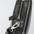 Salvatore Ferragamo Clutch Bag Leather Black Gold Auth bs23562-10