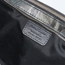 Salvatore Ferragamo Clutch Bag Leather Black Gold Auth bs23562-17