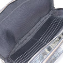 Salvatore Ferragamo Clutch Bag Leather Black Gold Auth bs23562-11
