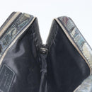 Salvatore Ferragamo Clutch Bag Leather Black Gold Auth bs23562-19