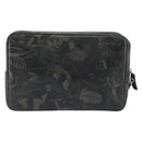 Salvatore Ferragamo Clutch Bag Leather Black Gold Auth bs23562-2
