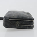 Salvatore Ferragamo Clutch Bag Leather Black Gold Auth bs23562-3