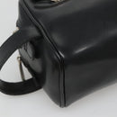 Gianni Versace Clutch Bag Leather Black Silver Auth bs23563-14