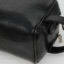 Gianni Versace Clutch Bag Leather Black Silver Auth bs23563-15
