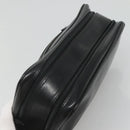 Gianni Versace Clutch Bag Leather Black Silver Auth bs23563-6