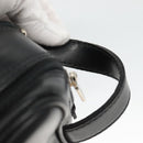 Gianni Versace Clutch Bag Leather Black Silver Auth bs23563-8