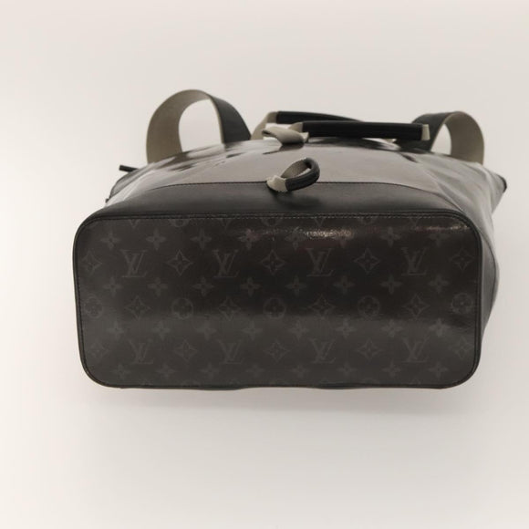 LOUIS VUITTON Monogram Eclipse Glaze Zipped Tote Backpack M43900 LV Auth bs23583
