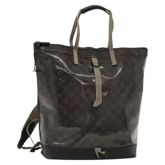 LOUIS VUITTON Monogram Eclipse Glaze Zipped Tote Backpack M43900 LV Auth bs23583