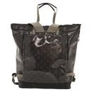 LOUIS VUITTON Monogram Eclipse Glaze Zipped Tote Backpack M43900 LV Auth bs23583-2