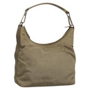 GUCCI Shoulder Bag Nylon Beige Silver 000 602 Auth bs23586-1