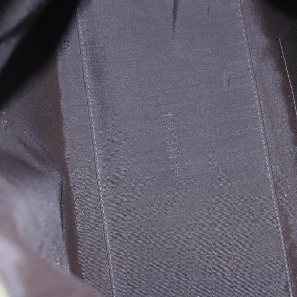 GUCCI Shoulder Bag Nylon Beige Silver 000 602 Auth bs23586