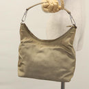 GUCCI Shoulder Bag Nylon Beige Silver 000 602 Auth bs23586-22