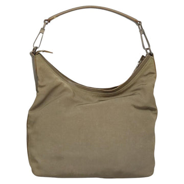 GUCCI Shoulder Bag Nylon Beige Silver 000 602 Auth bs23586 - 0