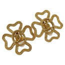 CHANEL COCO Mark Earring metal Gold CC Auth bs23588V-1
