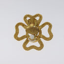 CHANEL COCO Mark Earring metal Gold CC Auth bs23588V-3