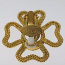 CHANEL COCO Mark Earring metal Gold CC Auth bs23588V-4