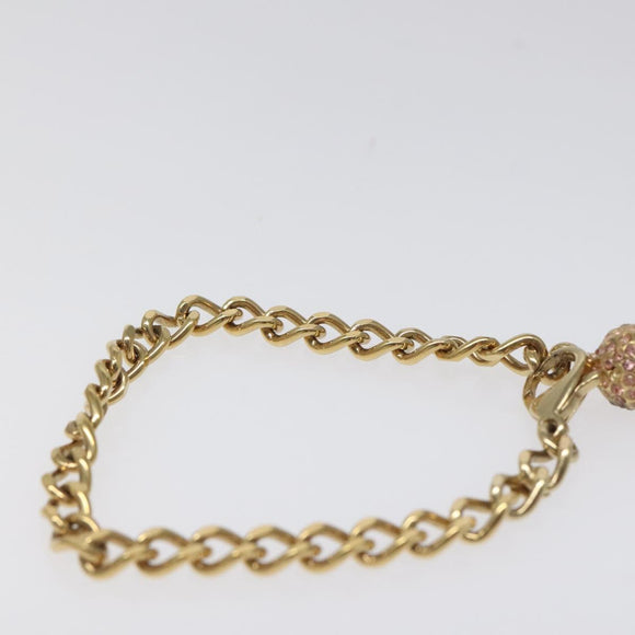 CHANEL Stone Bracelet metal Gold CC Auth bs23590