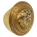 Gianni Versace Medusa Ring metal Gold Auth bs23591-1