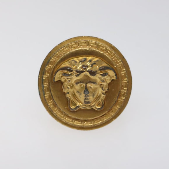 Gianni Versace Medusa Ring metal Gold Auth bs23591