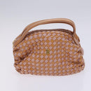 BALLY Quilted Chain Shoulder Bag Leather 2 Set Brown Beige Auth bs23601-10