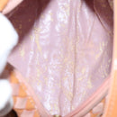 BALLY Quilted Chain Shoulder Bag Leather 2Set Brown Beige Auth bs23601-17