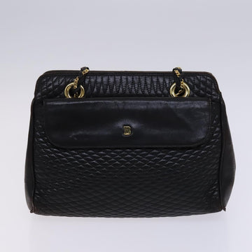 BALLY Quilted Chain Shoulder Bag Leather 2Set Brown Beige Auth bs23601 - 0