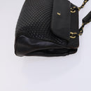 BALLY Quilted Chain Shoulder Bag Leather 2 Set Brown Beige Auth bs23601-4