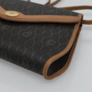 Christian Dior Honeycomb Canvas Shoulder Bag PVC Black Auth bs23609-9