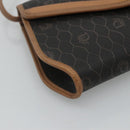 Christian Dior Honeycomb Canvas Shoulder Bag PVC Black Auth bs23609-14