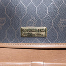 Christian Dior Honeycomb Canvas Shoulder Bag PVC Black Auth bs23609-17