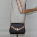 Christian Dior Honeycomb Canvas Shoulder Bag PVC Black Auth bs23609-20