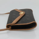 Christian Dior Honeycomb Canvas Shoulder Bag PVC Black Auth bs23609-4